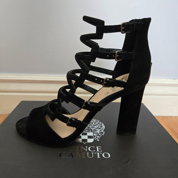 Vince Camuto Black Ravina Heels - Picture 3 of 8